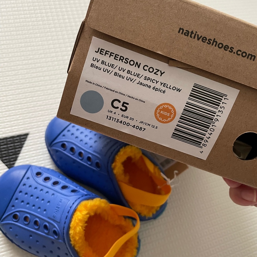 Native Kids Jefferson Cozy Slip-On Shoes